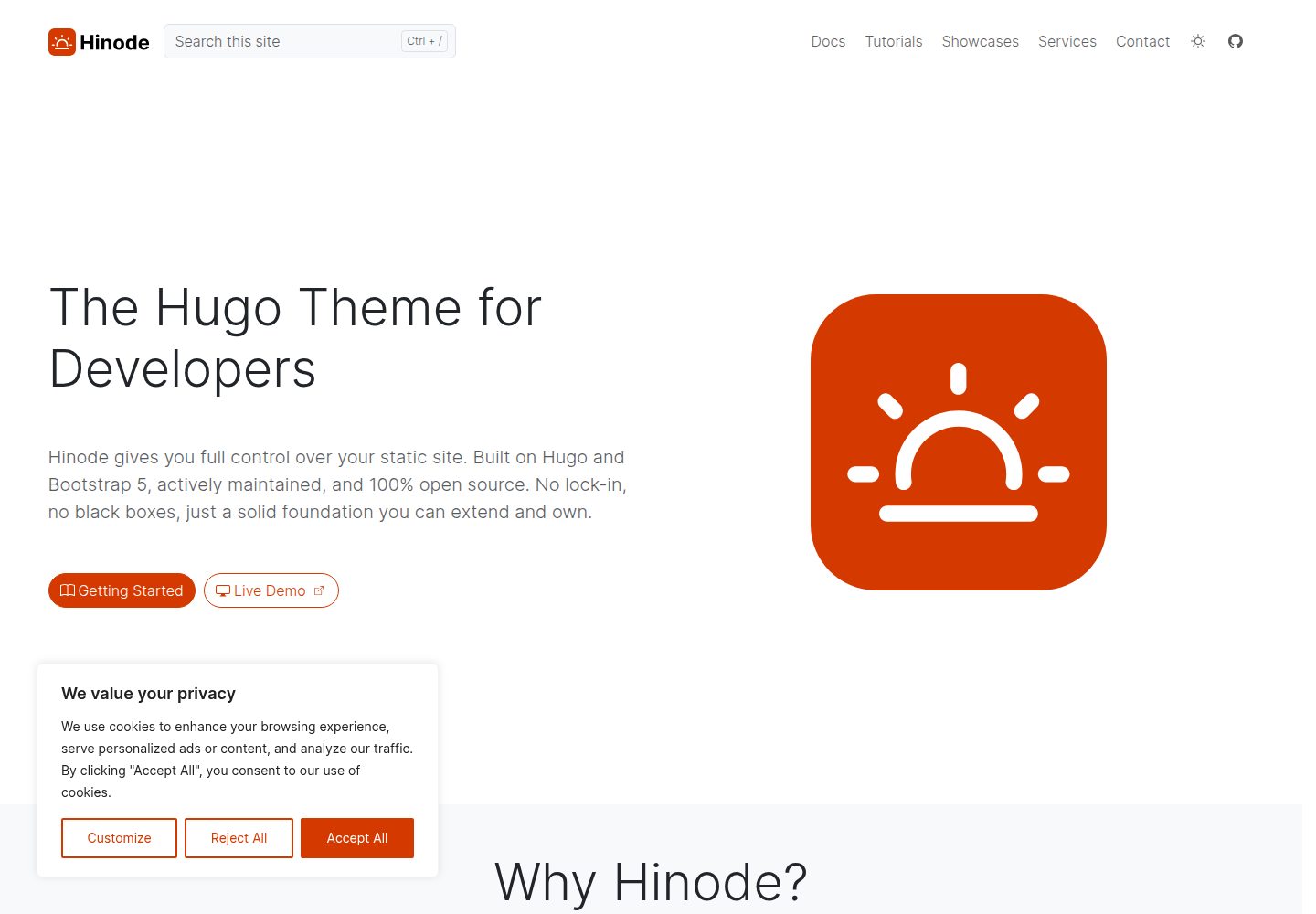 hinode 网站模板截图
