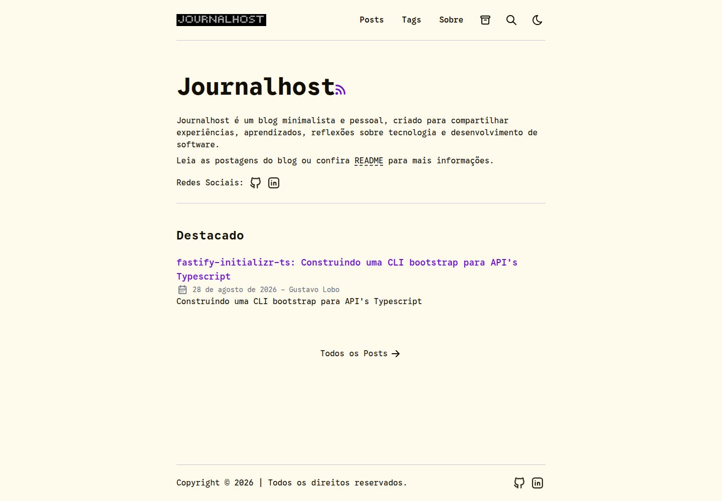 journalhost · 桌面端首页