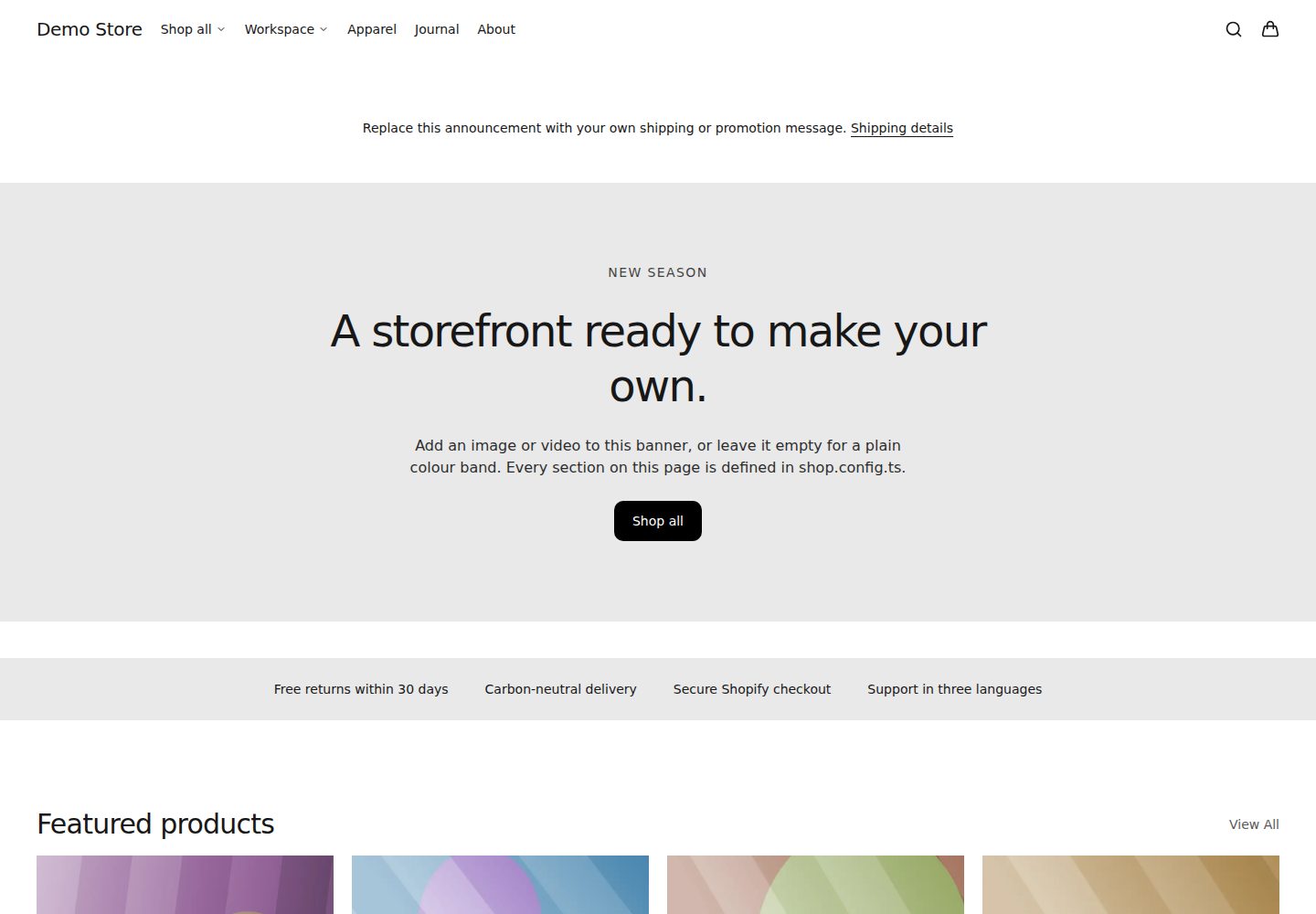 headless-shopify-nextjs-starter Website Template Screenshot