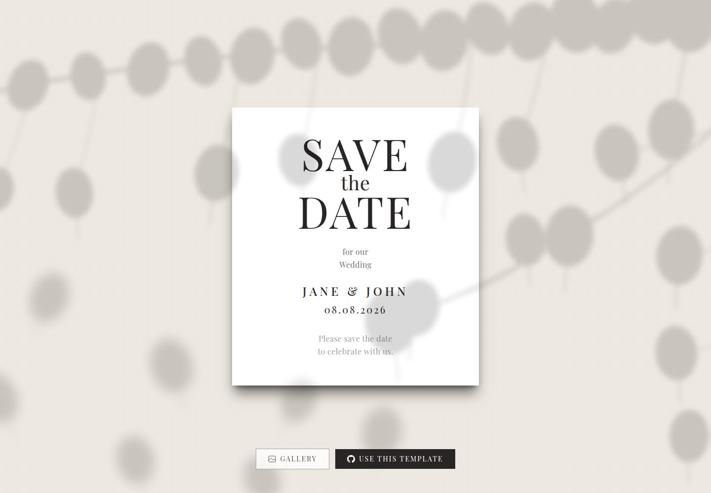 save-the-date-template 网站模板截图