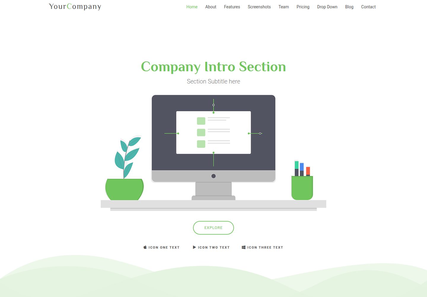 AgencyTemplate 网站模板截图