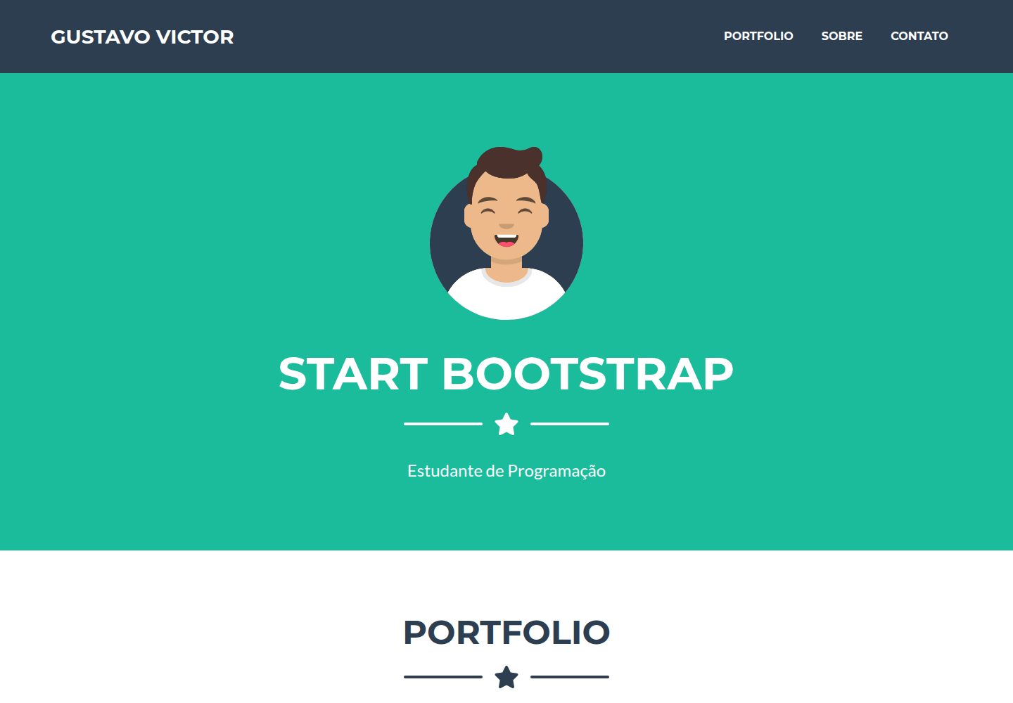 meu-portfolio 网站模板截图
