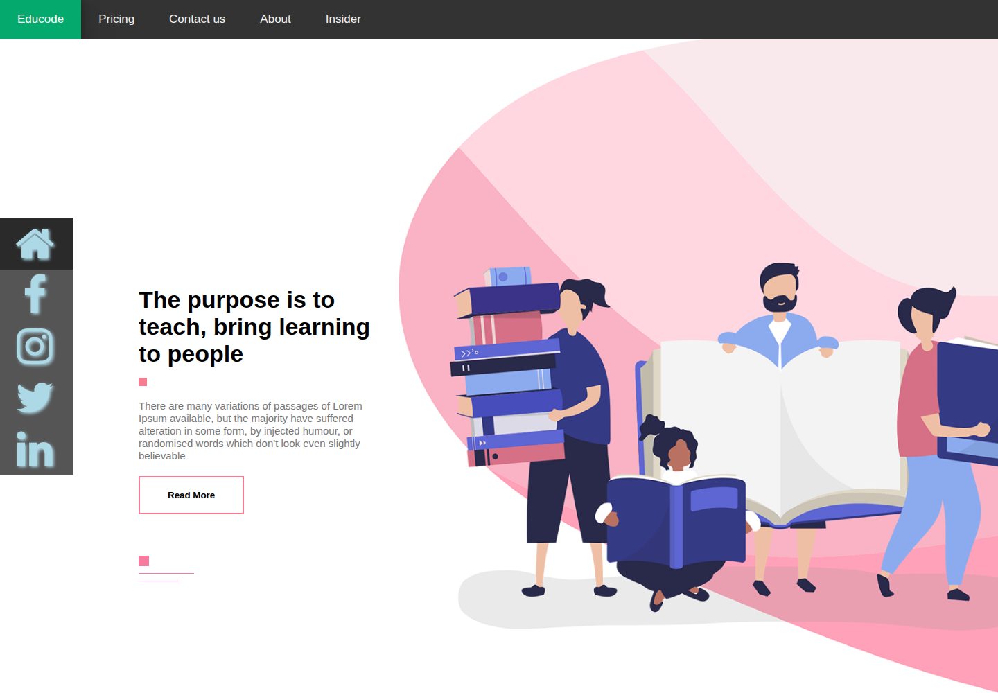 Edu-Code 网站模板截图