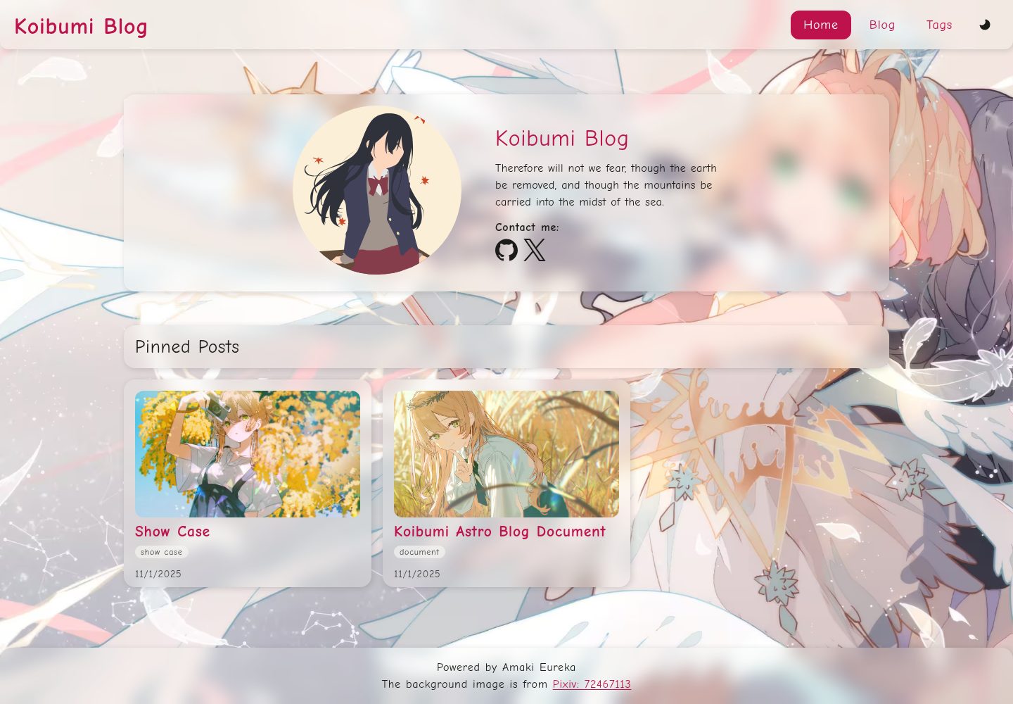 koibumi-blog 网站模板截图