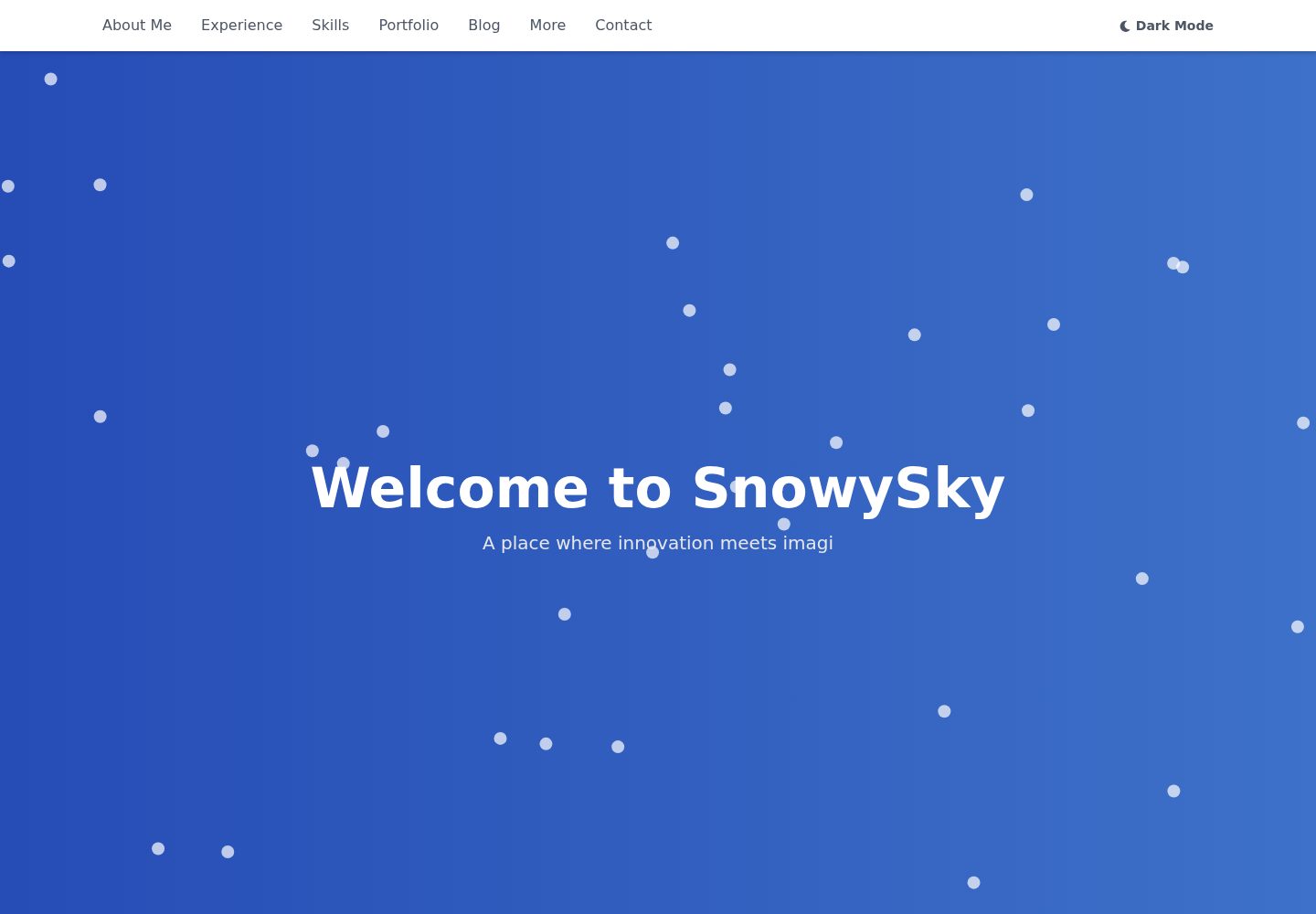 SnowySky · 桌面端首页