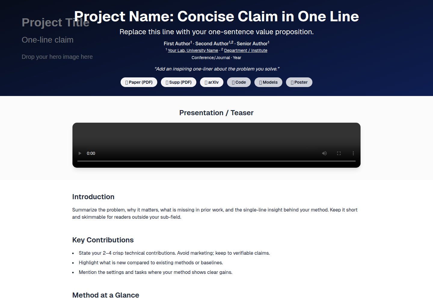 NextJS-Project-Page 网站模板截图