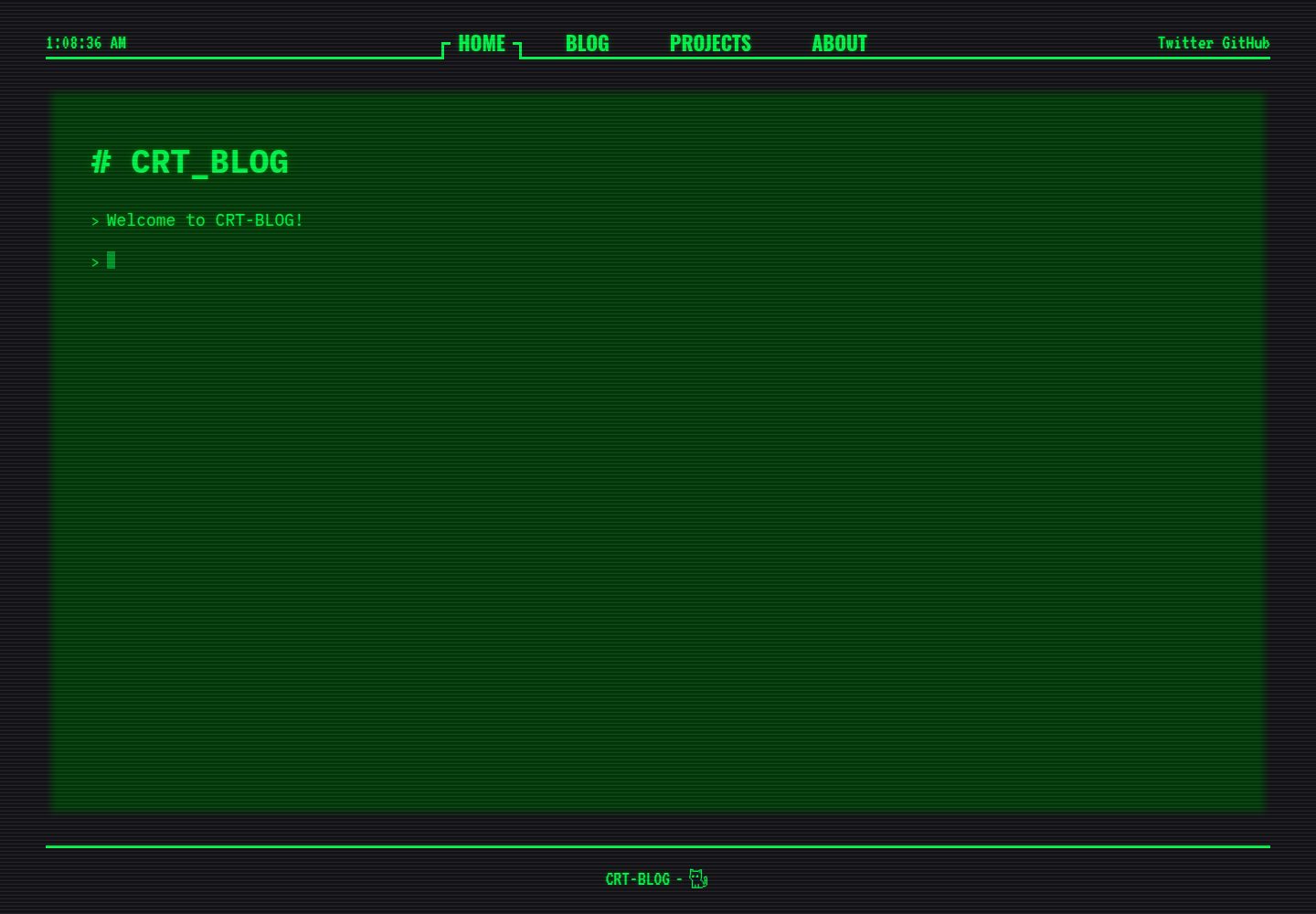 crt-blog 网站模板截图