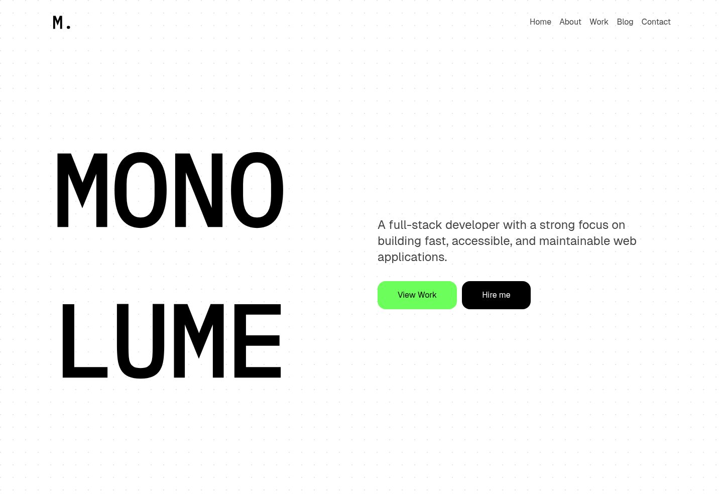 monolume 网站模板截图