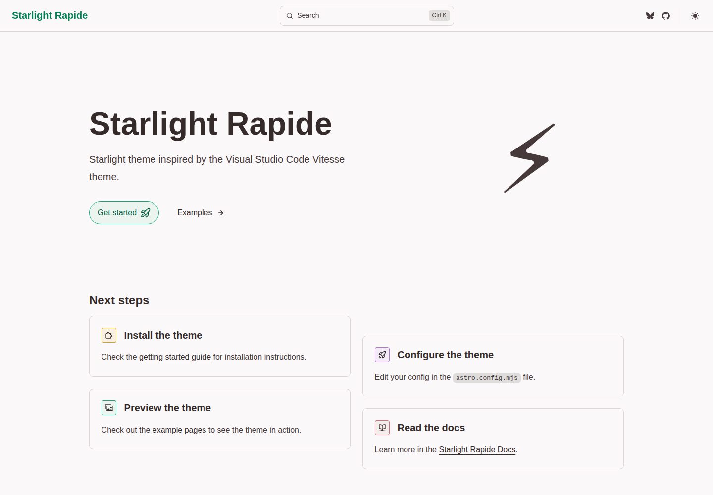 starlight-theme-rapide 网站模板截图