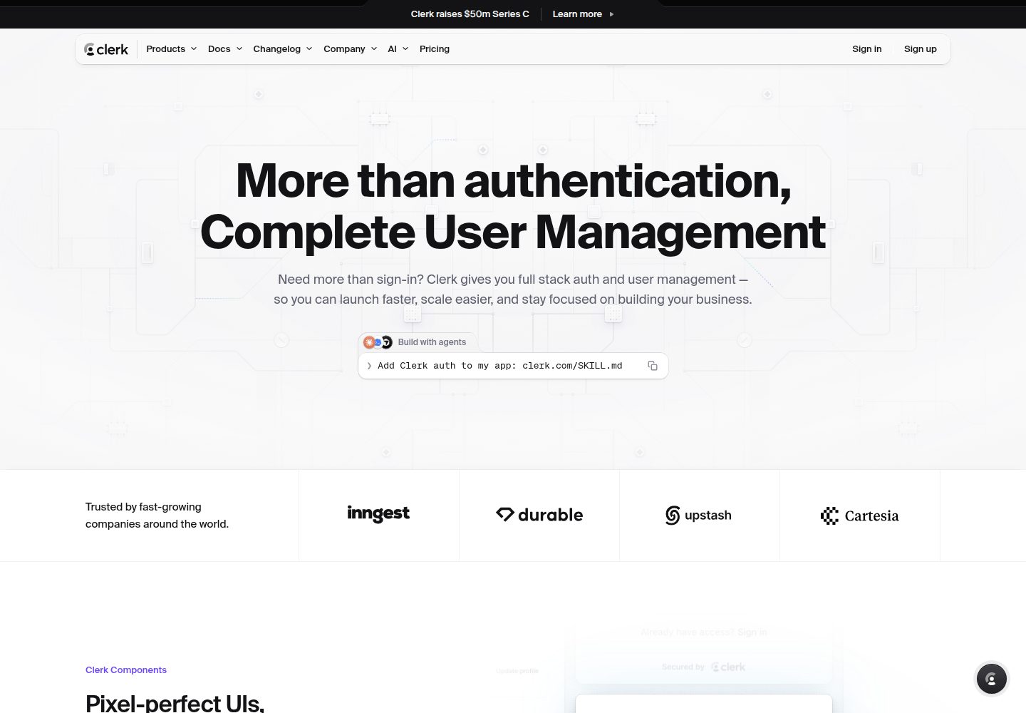 nextjs-aspnetcore-clerk-starter 网站模板截图