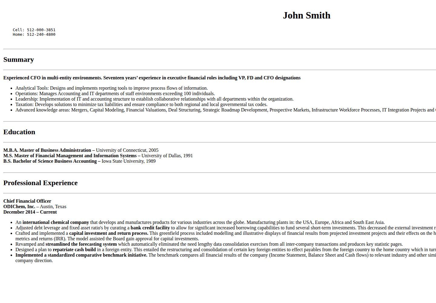 cv-template-html 网站模板截图