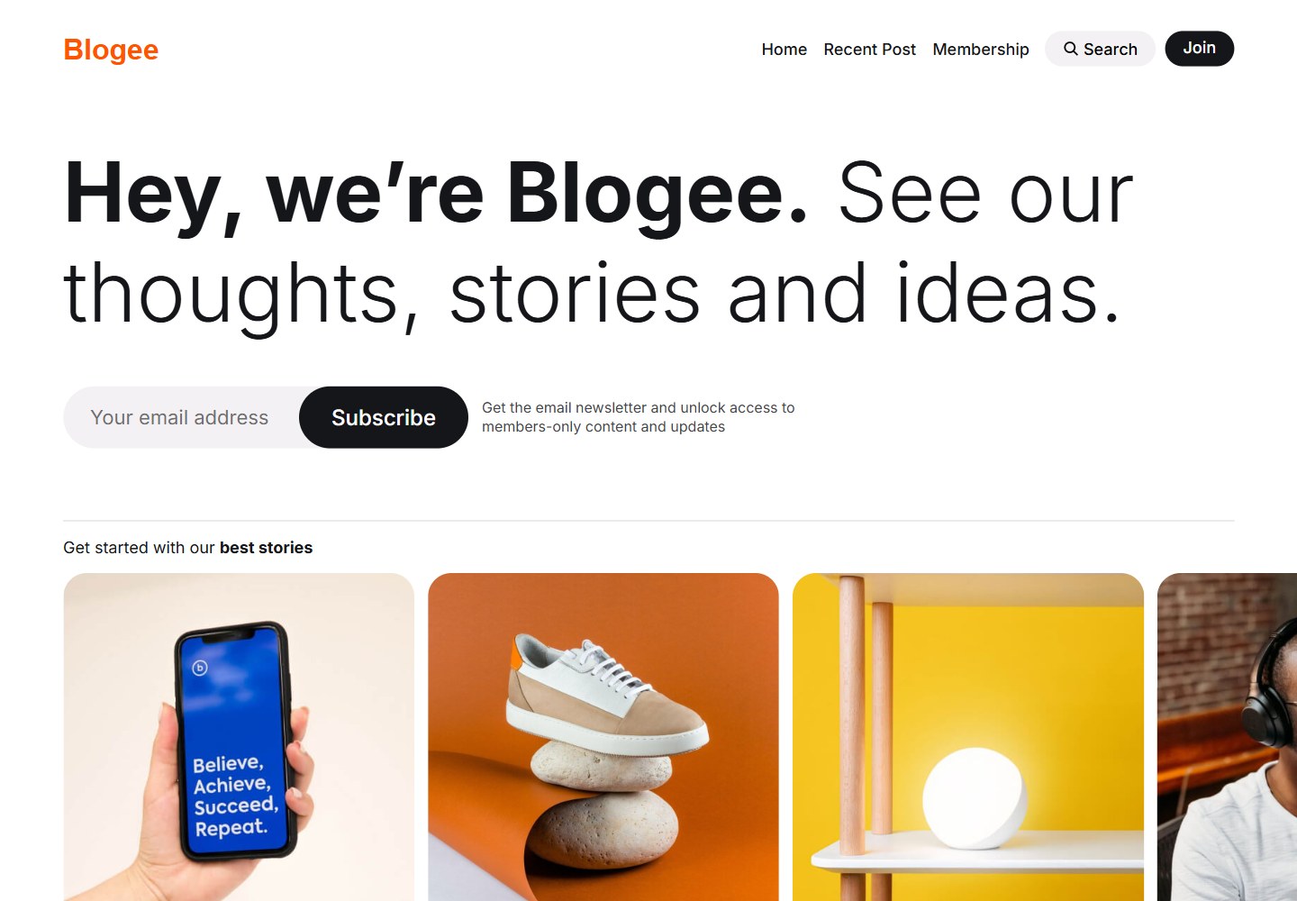 Blogee · 桌面端首页