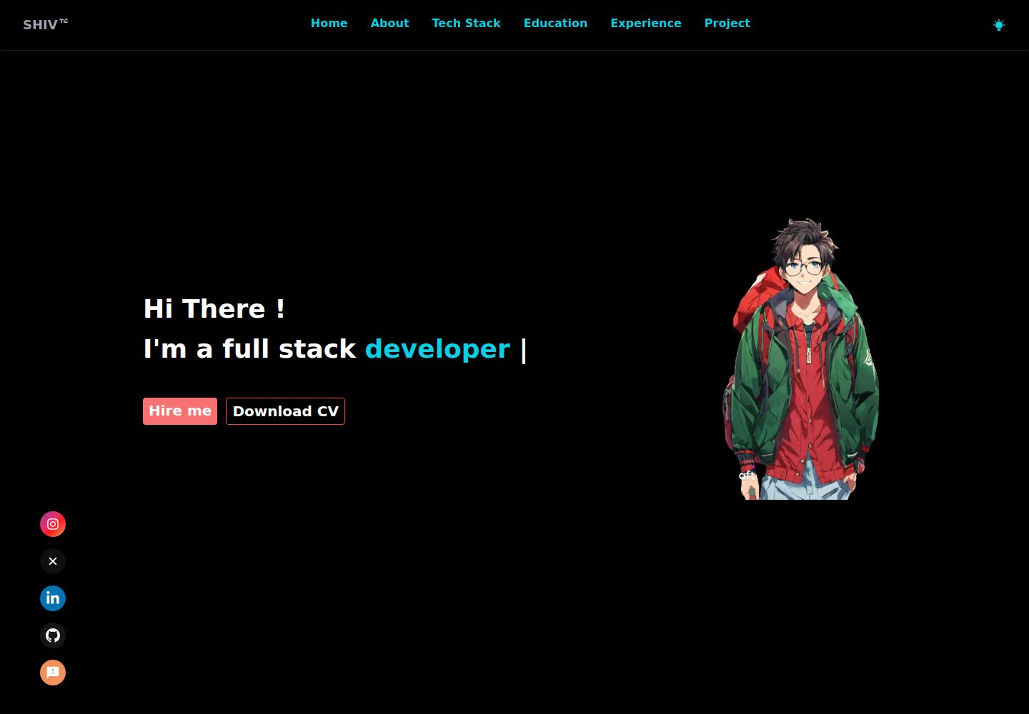 NextJS-Portfolio 网站模板截图