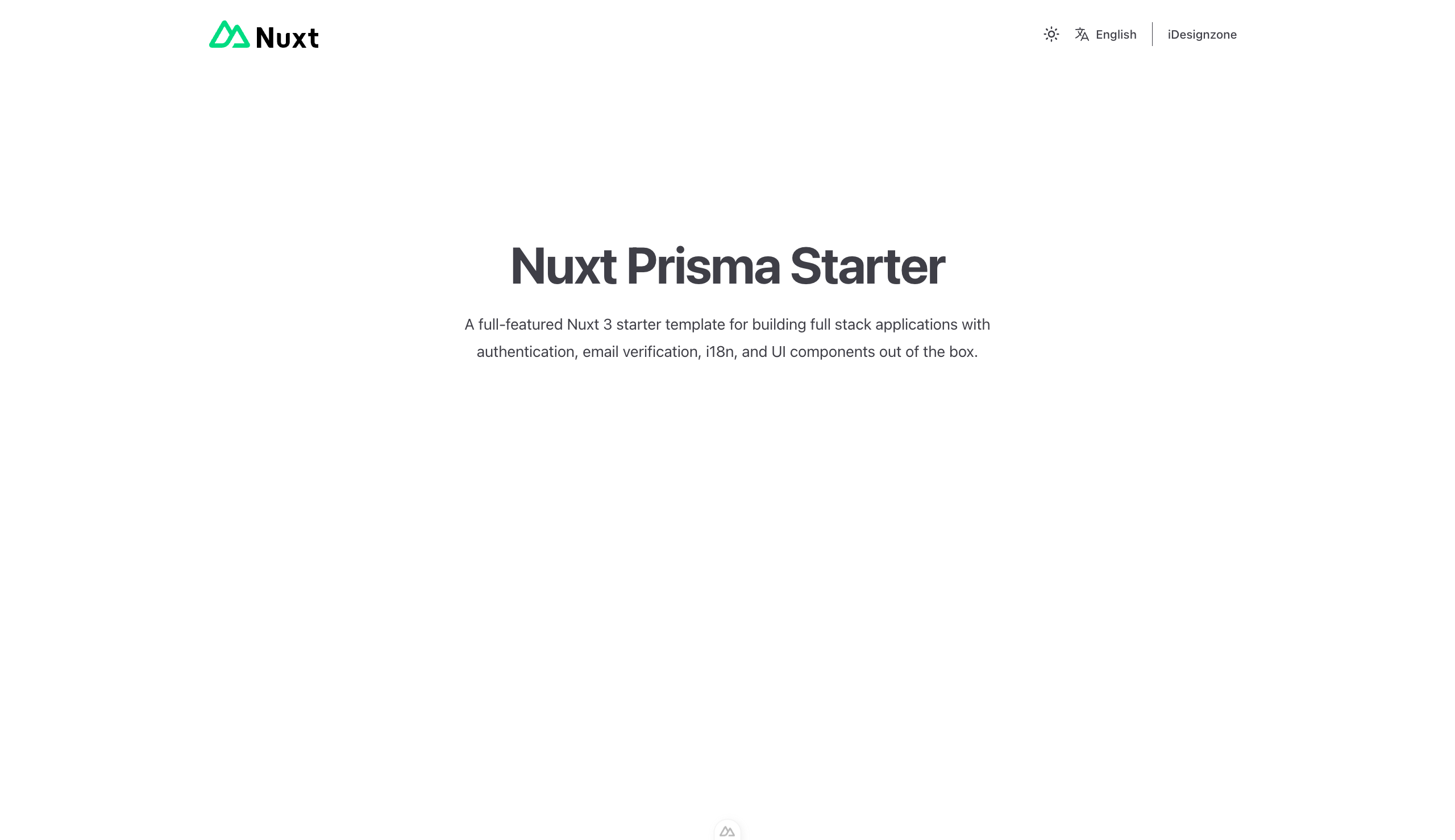 nuxt-prisma-auth 网站模板截图