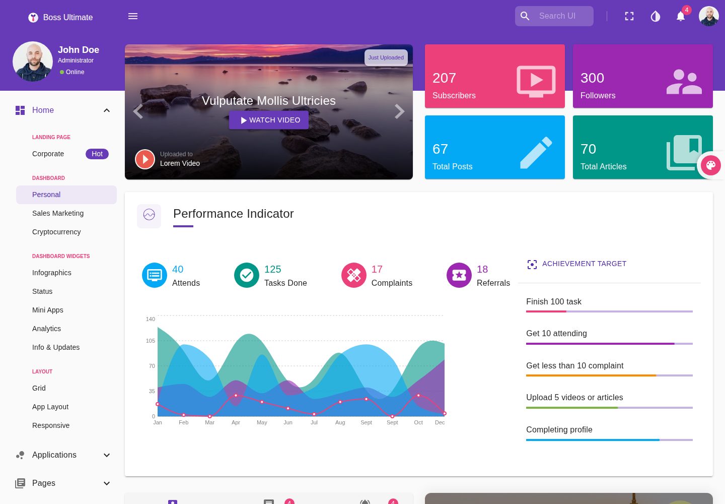 boss-lite 网站模板截图