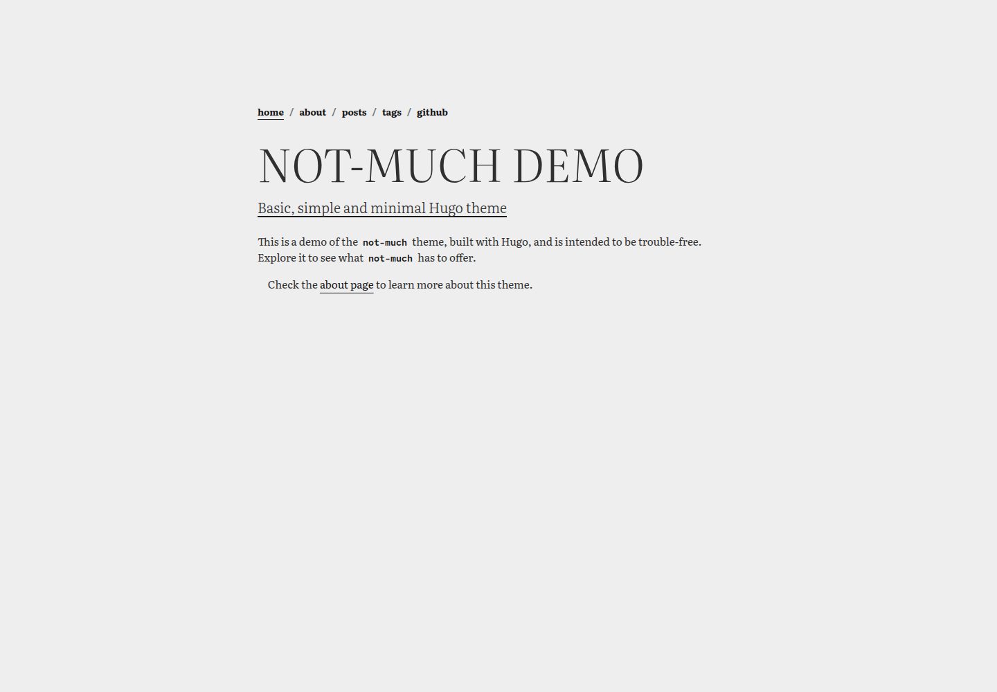 not-much 网站模板截图