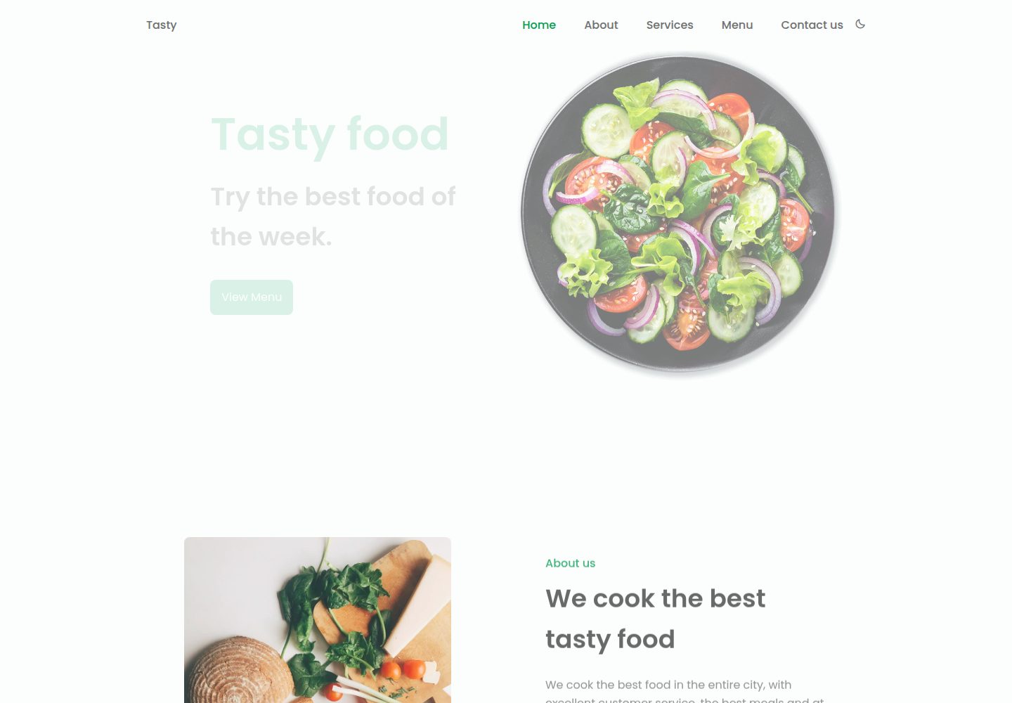 Restaurant-Green-theme 网站模板截图