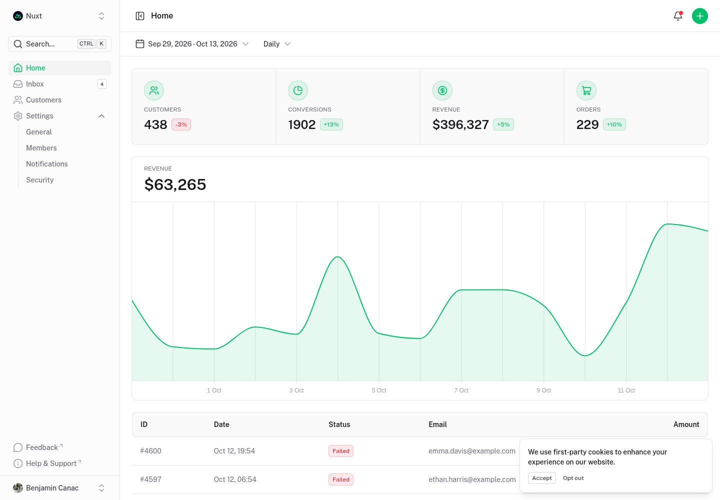 Sewa-Transport-Nuxt-Template · Desktop homepage