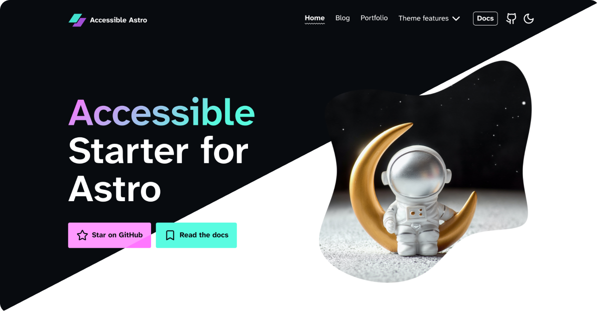 accessible-astro-starter 网站模板截图