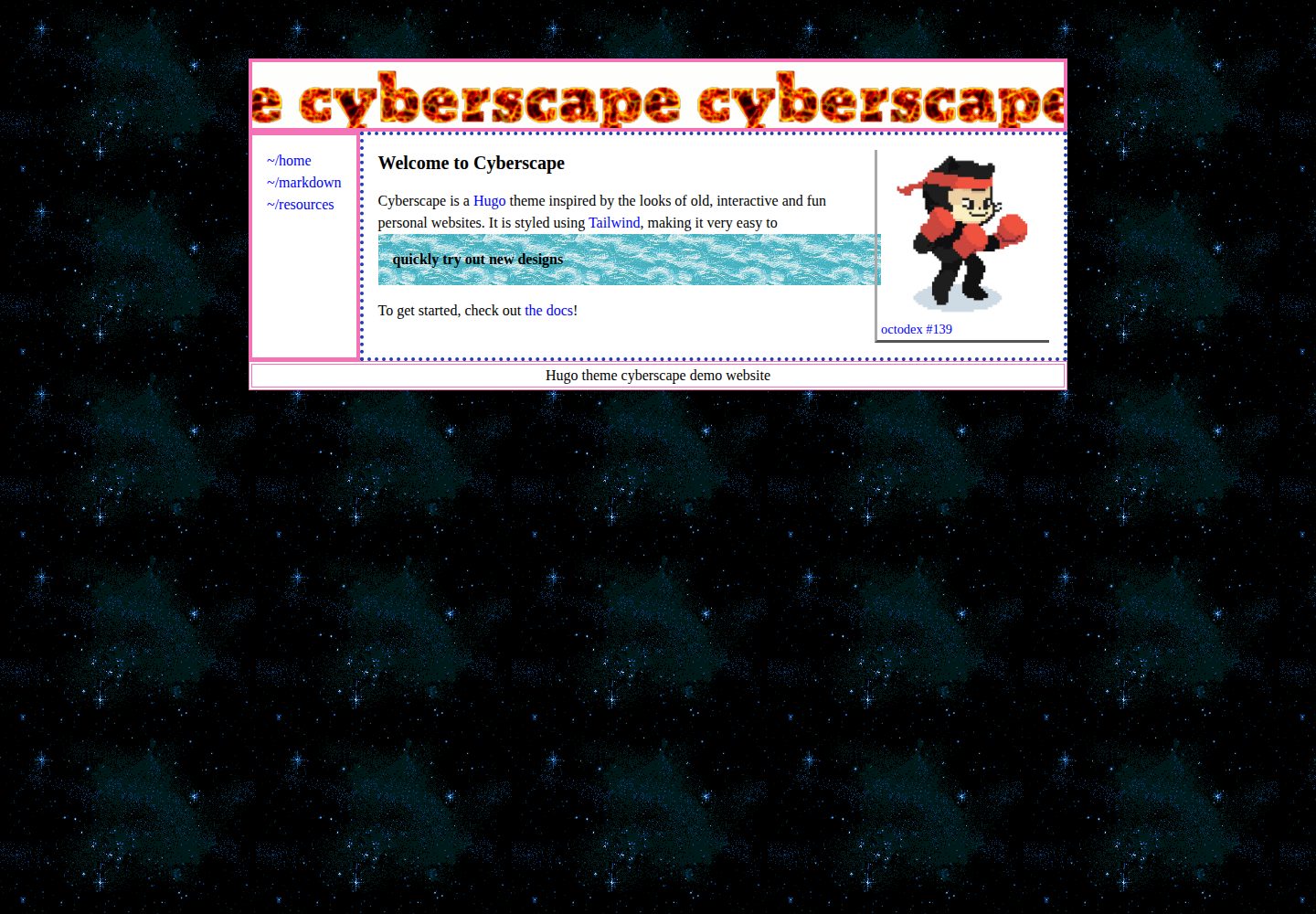 cyberscape 网站模板截图