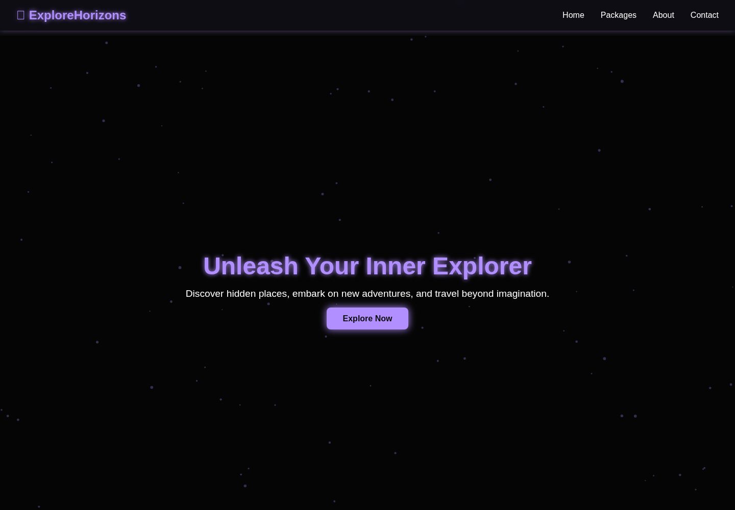 Explore-Horizons · 桌面端首页