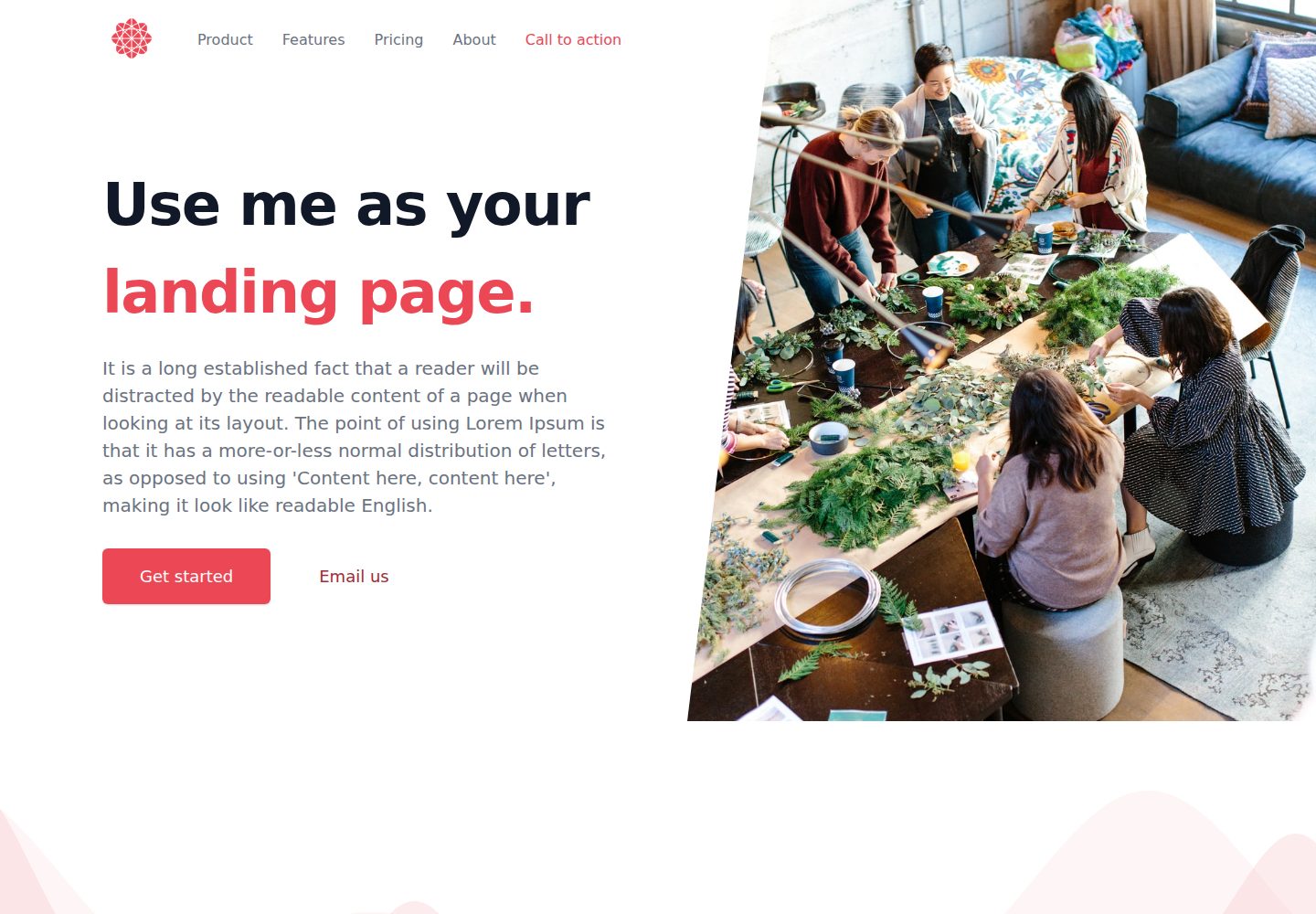 react-landing-page-template-2021 网站模板截图