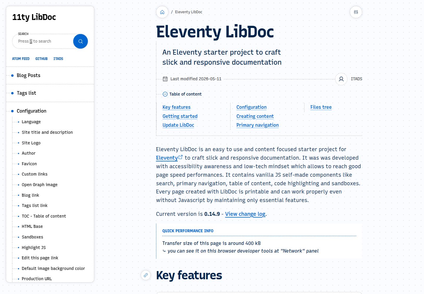 eleventy-libdoc 网站模板截图