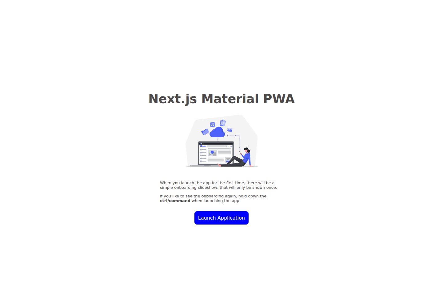 nextjs-material-pwa 网站模板截图