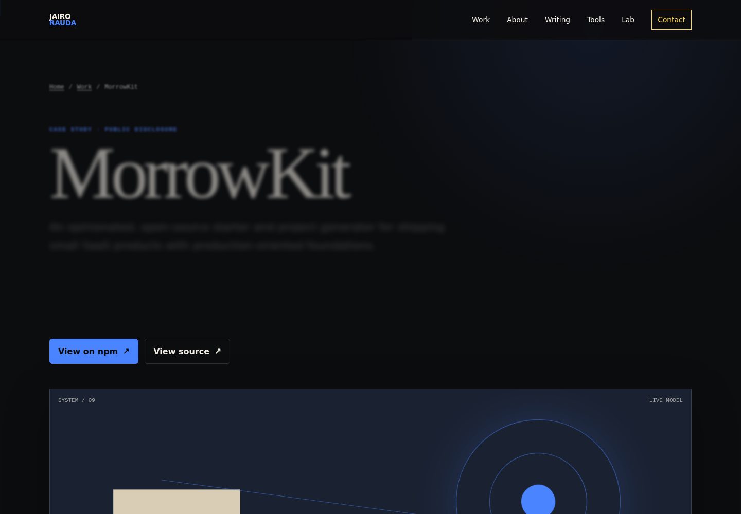 MorrowKit 网站模板截图