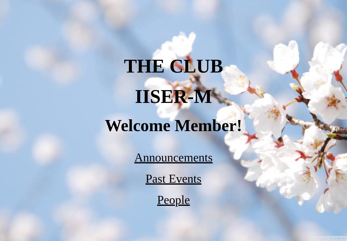 club-website-template · Desktop homepage