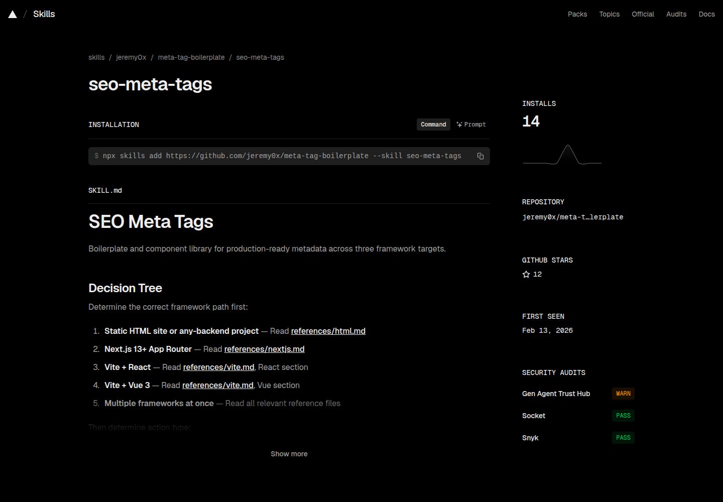 meta-tag-boilerplate 网站模板截图