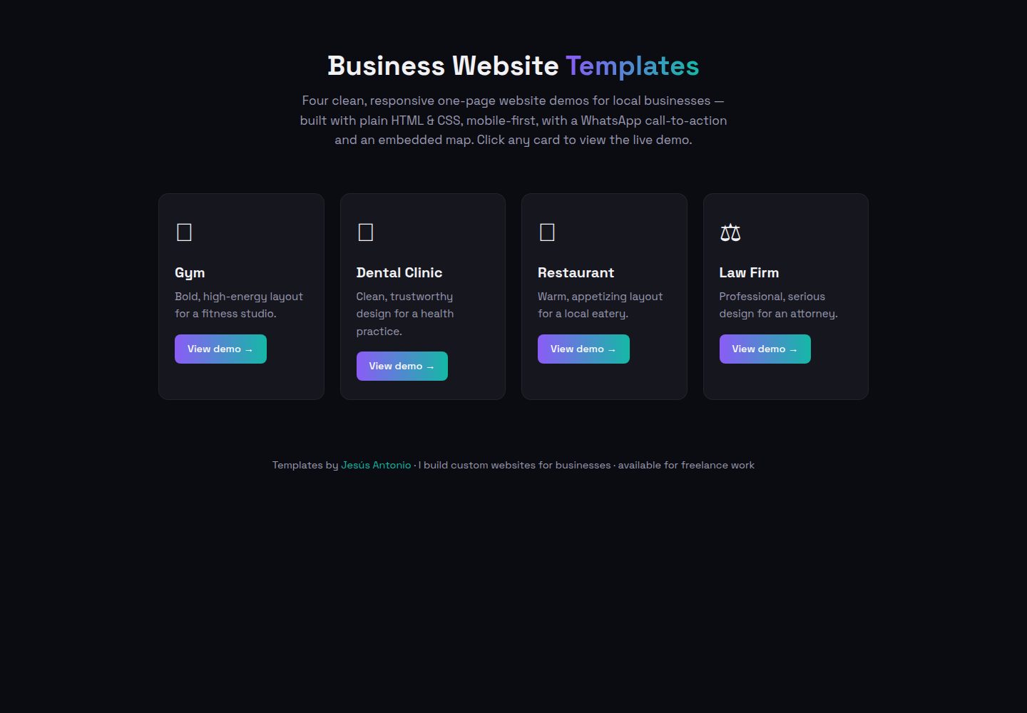 business-website-templates 网站模板截图