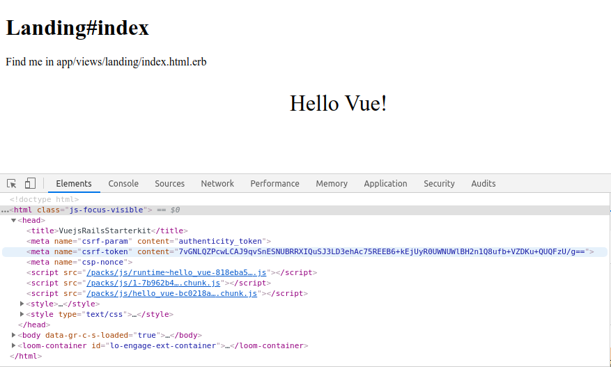 vuejs-rails-starterkit 网站模板截图
