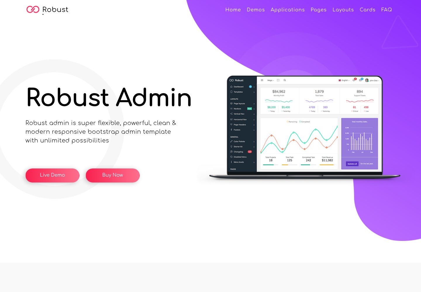 robust 网站模板截图