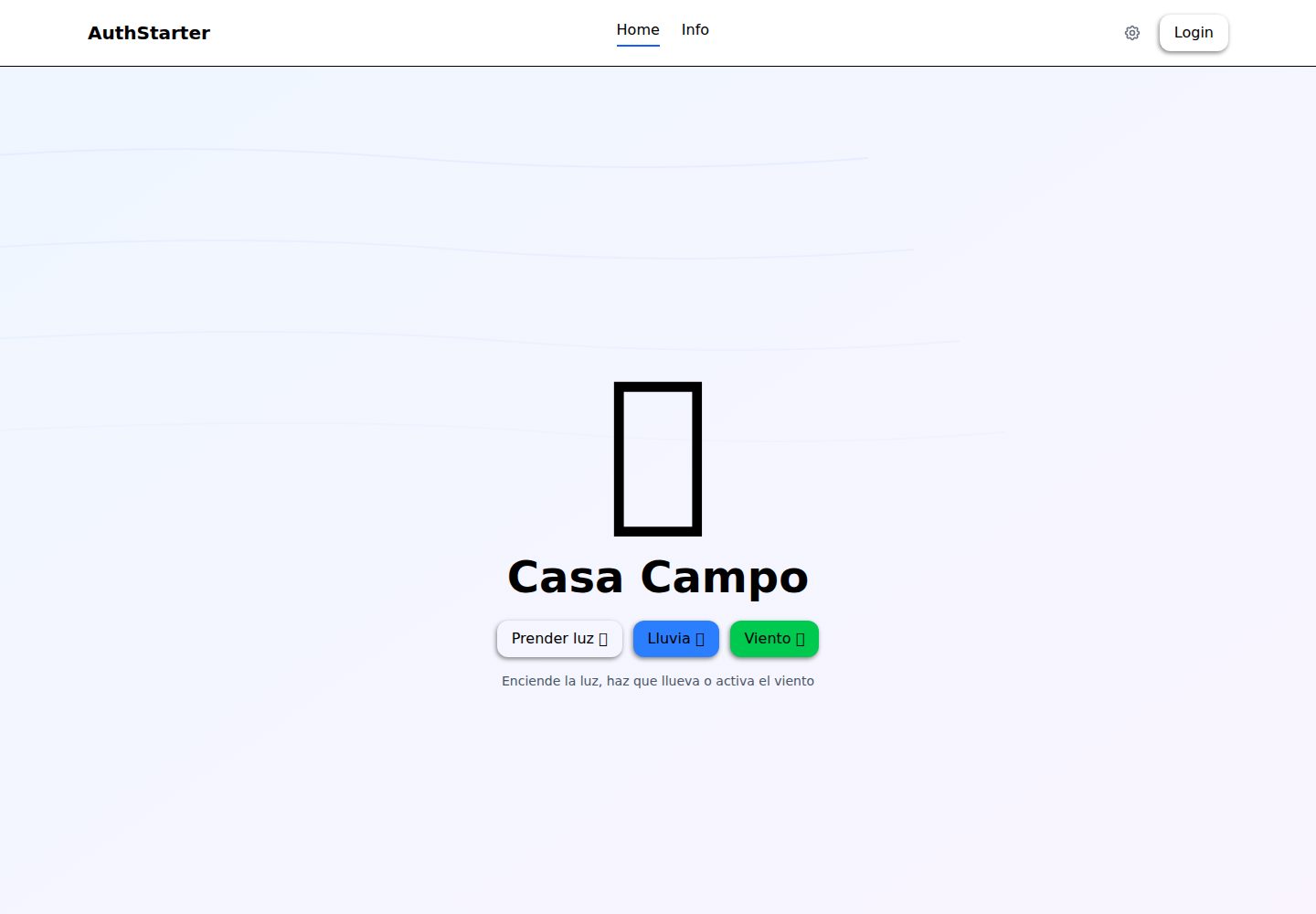 react-supabase-auth-starter · Desktop homepage