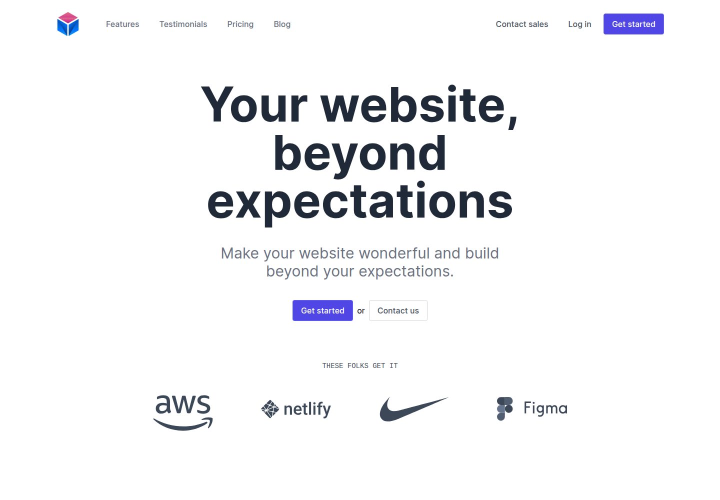 next-startd 网站模板截图