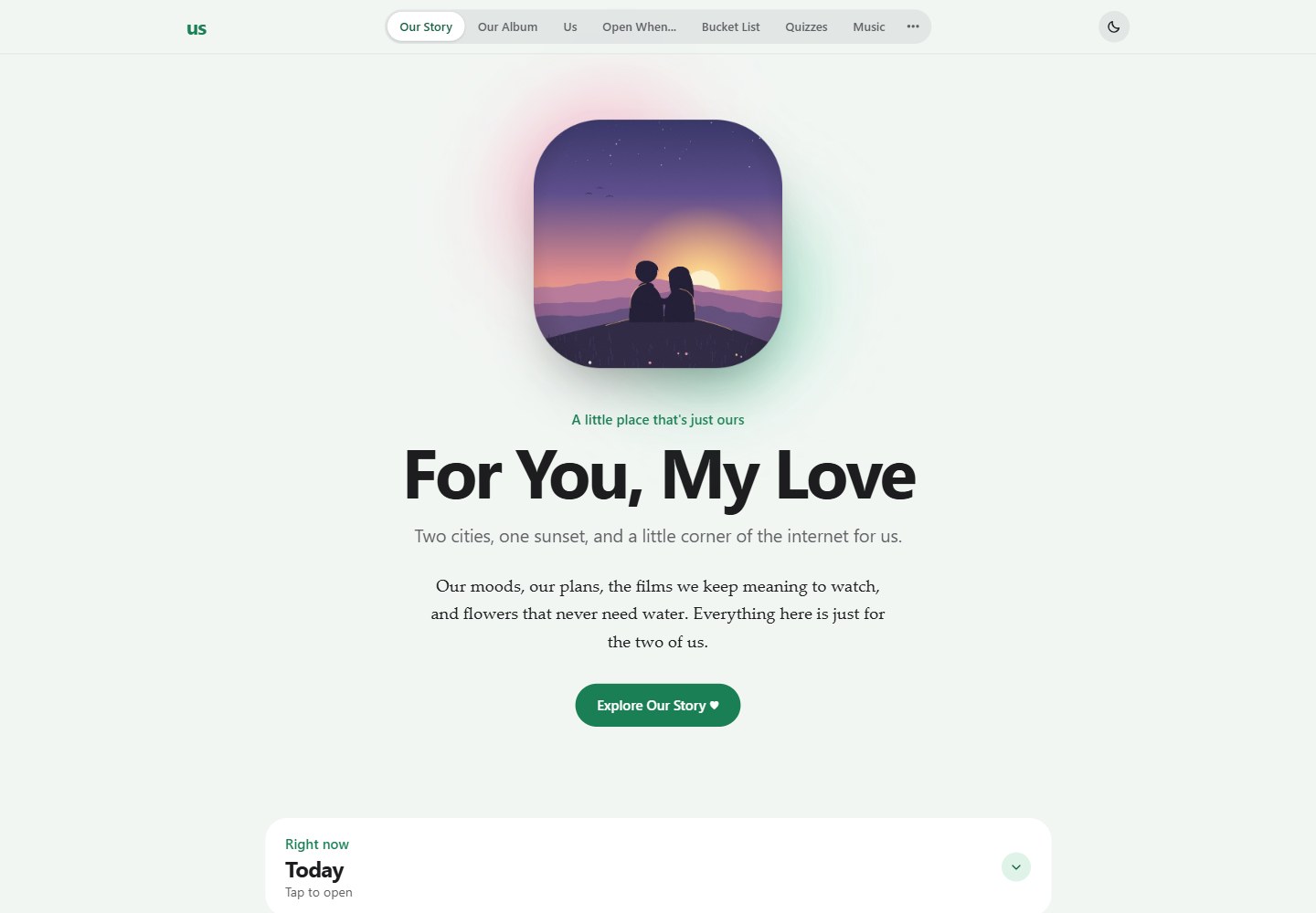 couples-website · Desktop homepage