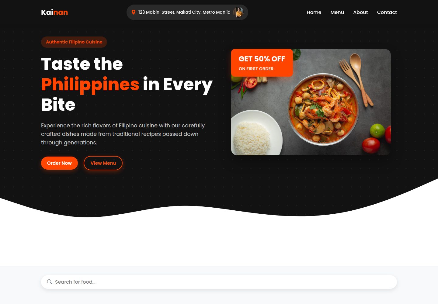Kainan 网站模板截图