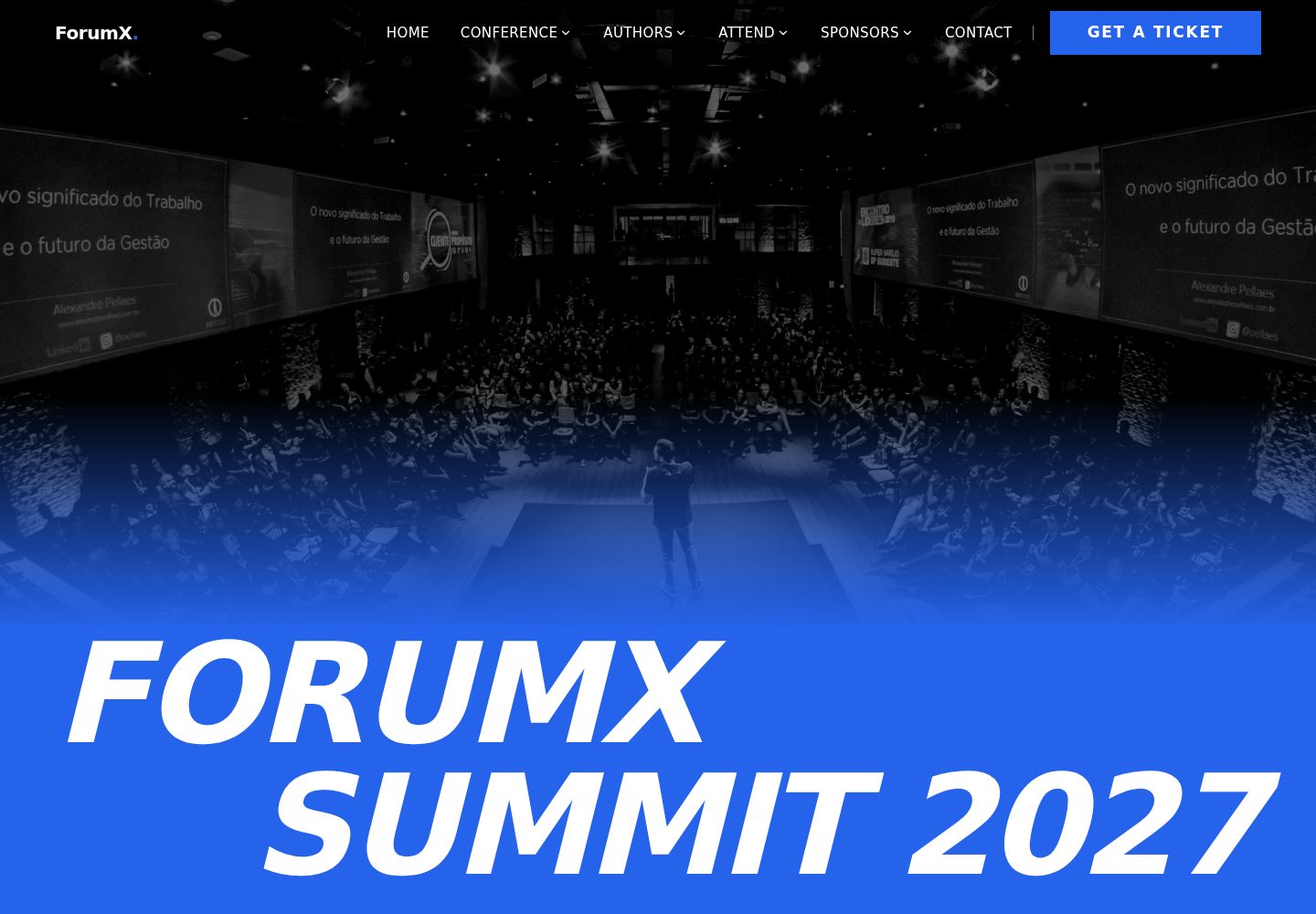 ForumX-Conference-Template 网站模板截图