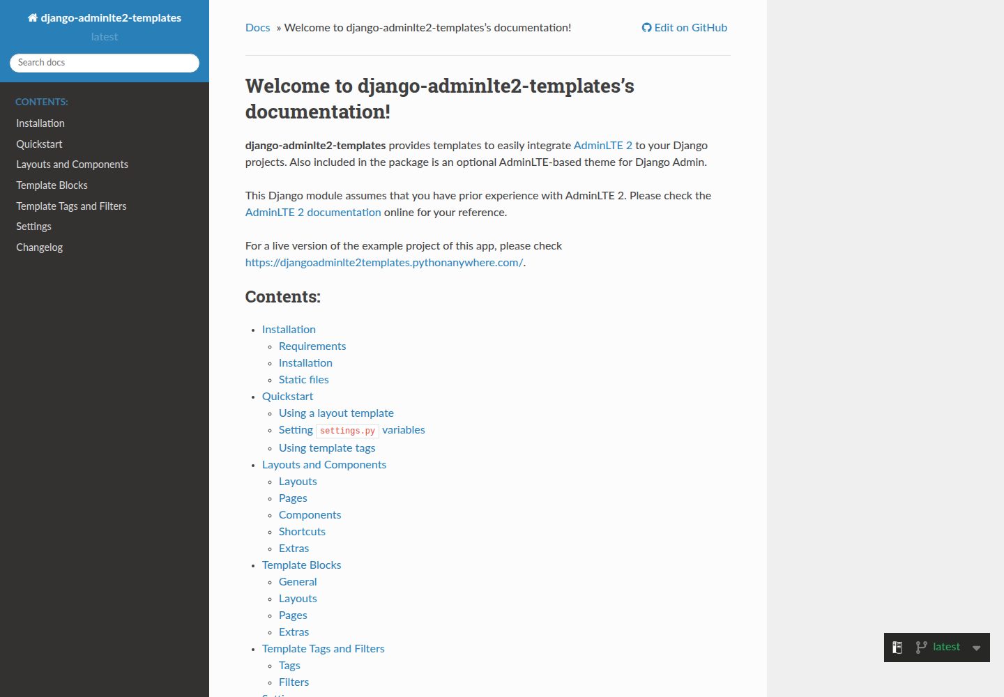 django-adminlte2-templates · 桌面端首页