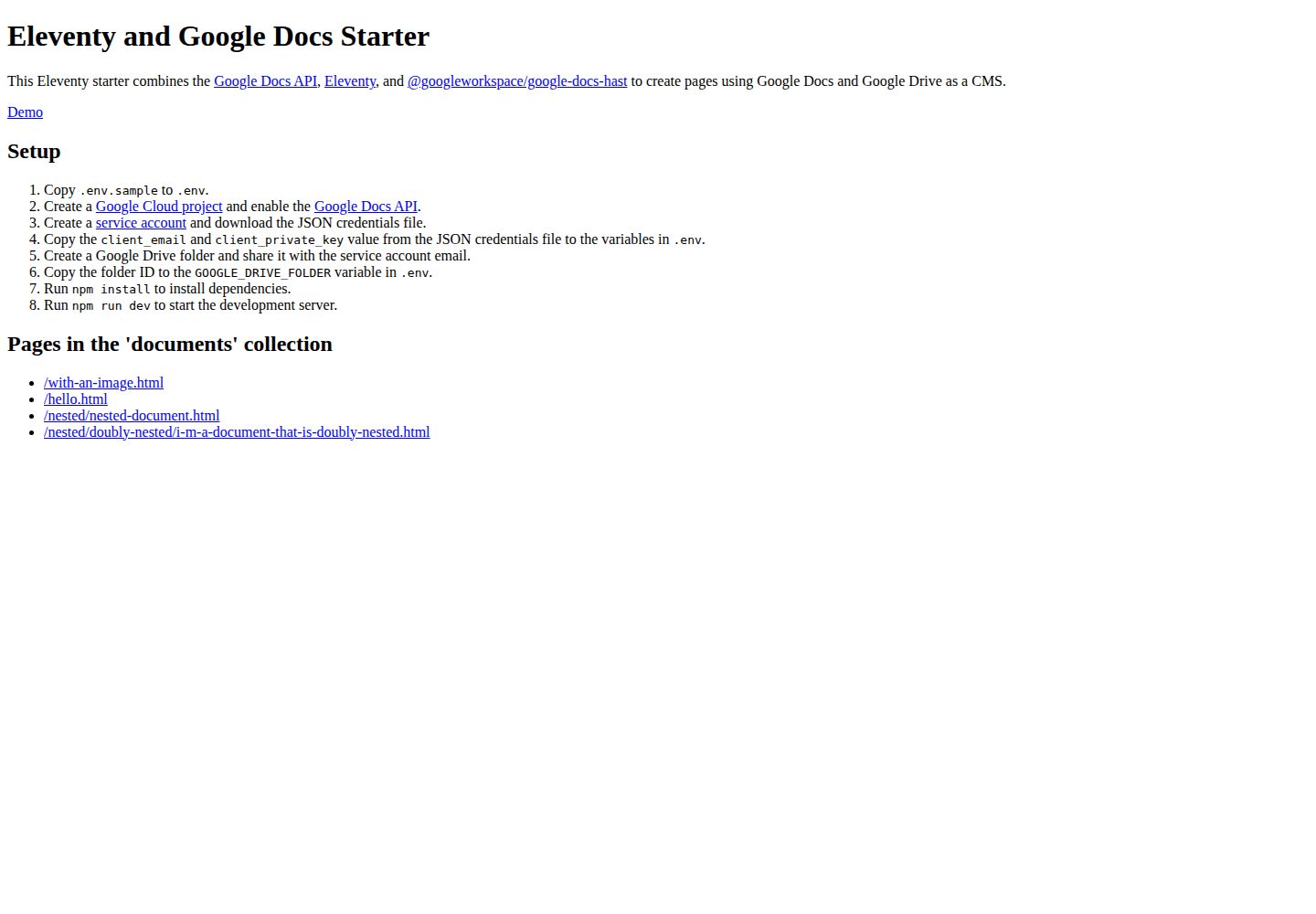 eleventy-google-docs-starter 网站模板截图