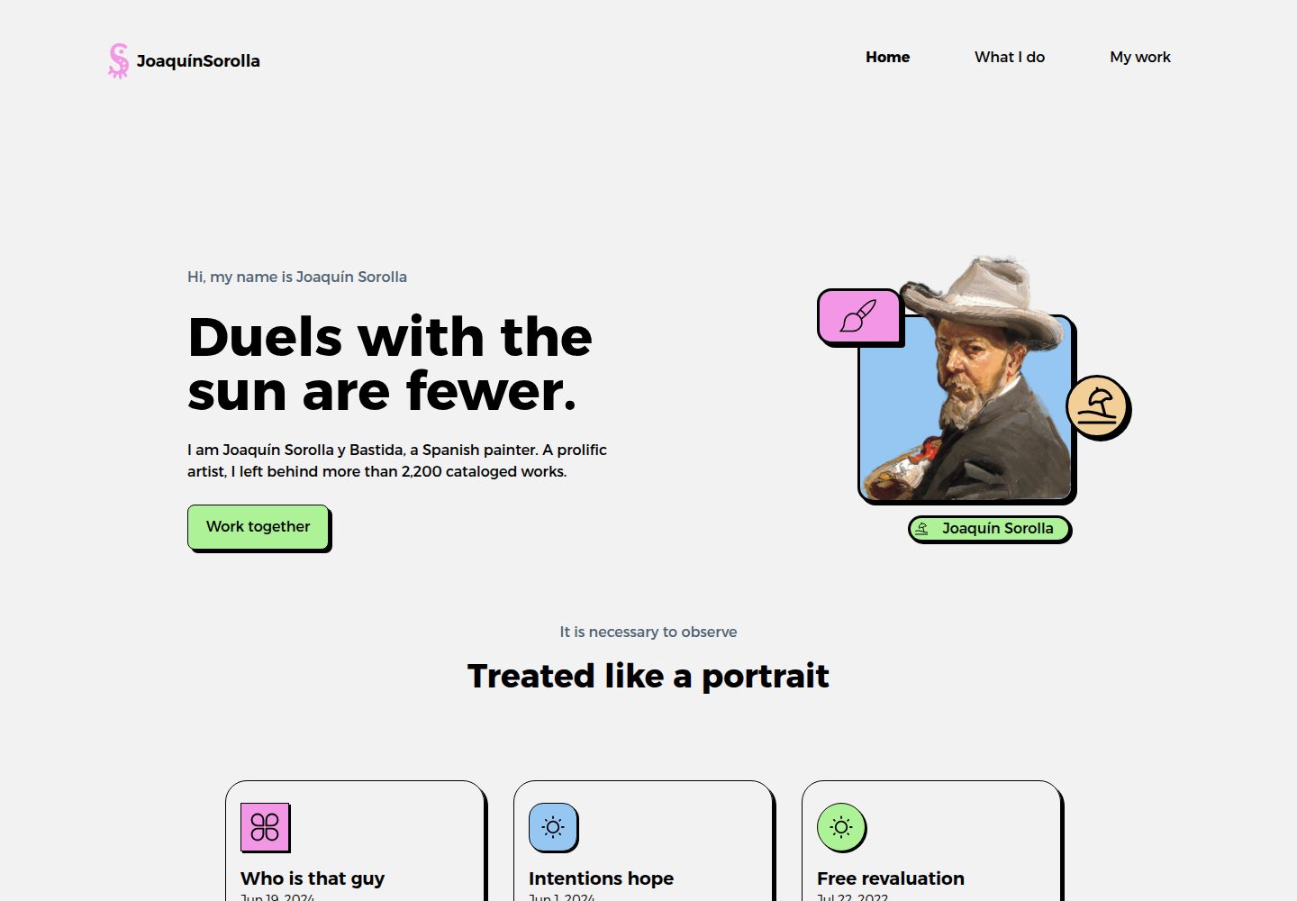 sorollaportfolio 网站模板截图