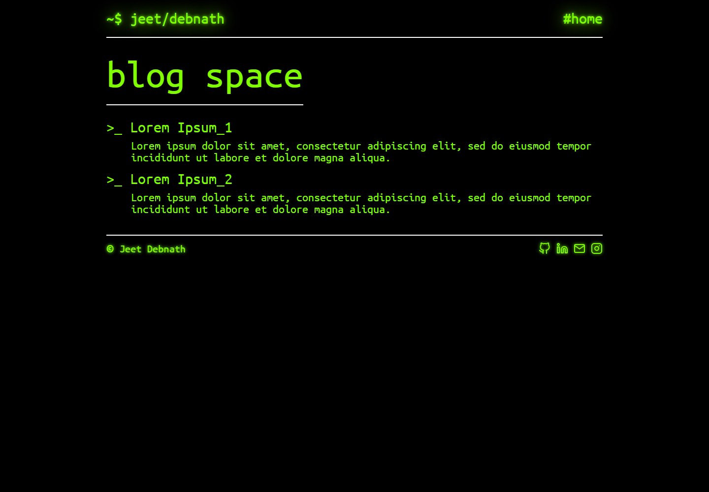 blog-space · 桌面端首页