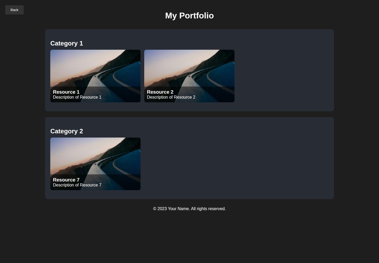 portfolio-template 网站模板截图