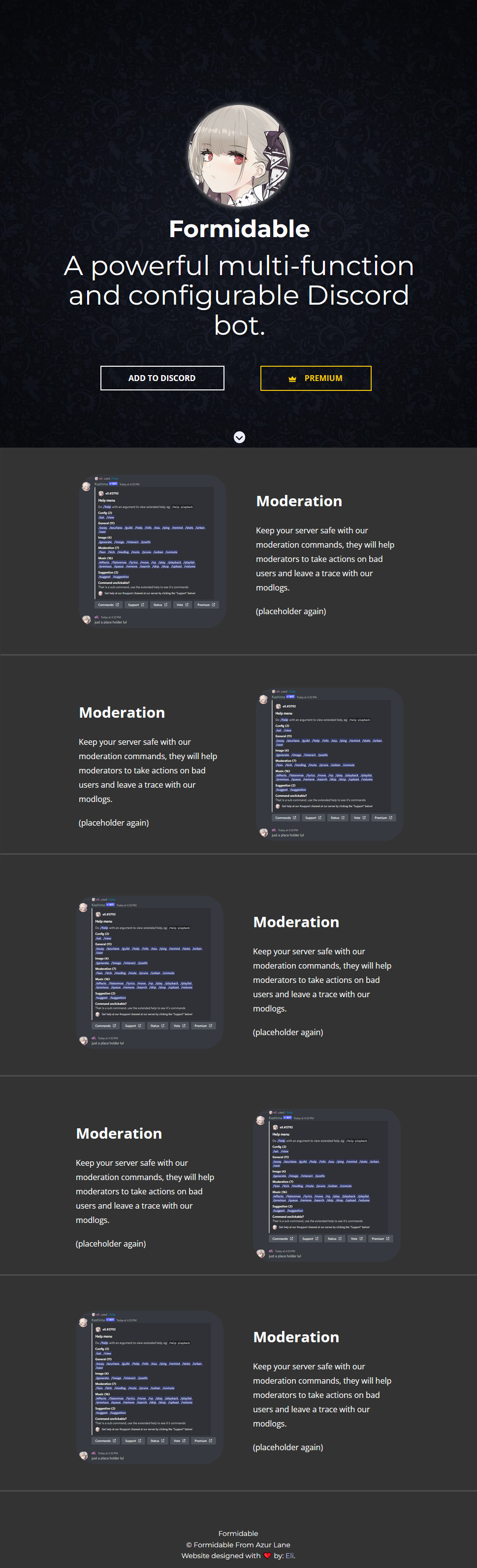Discord-bot-landing-page-template 网站模板截图