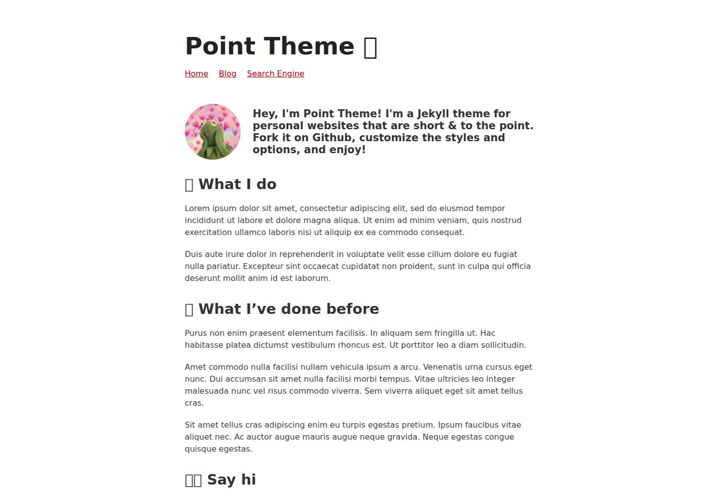 point-theme 网站模板截图