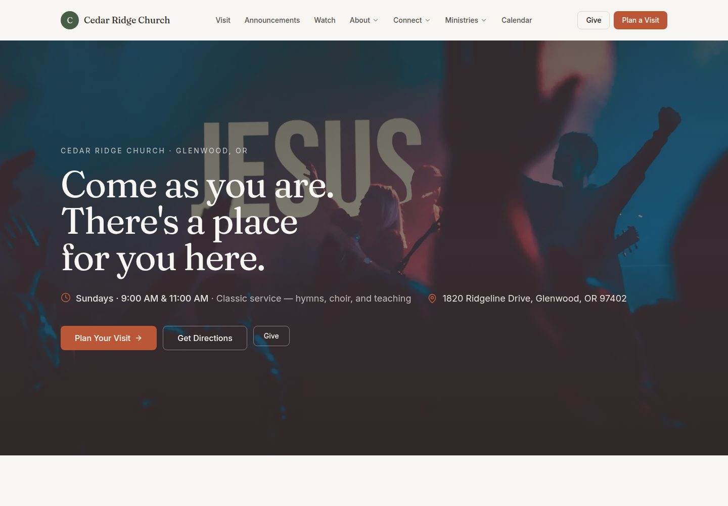 church-site-template 网站模板截图