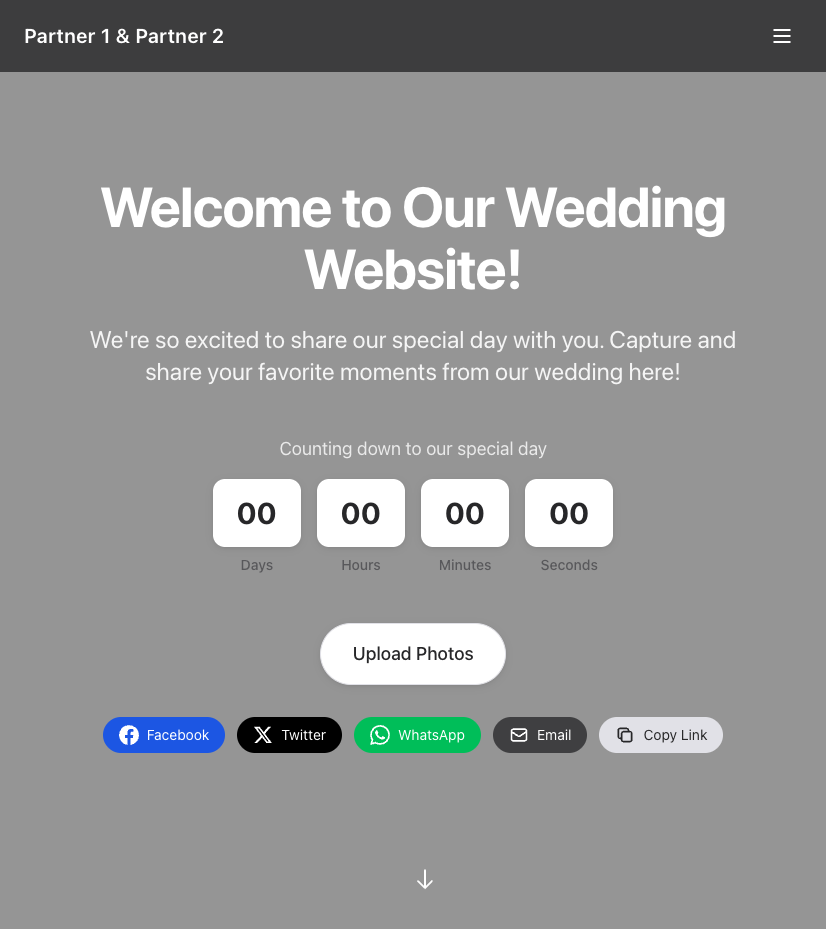 wedding-invite 网站模板截图