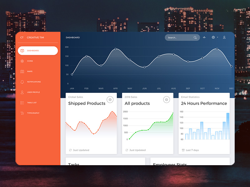 now-ui-dashboard-react 网站模板截图