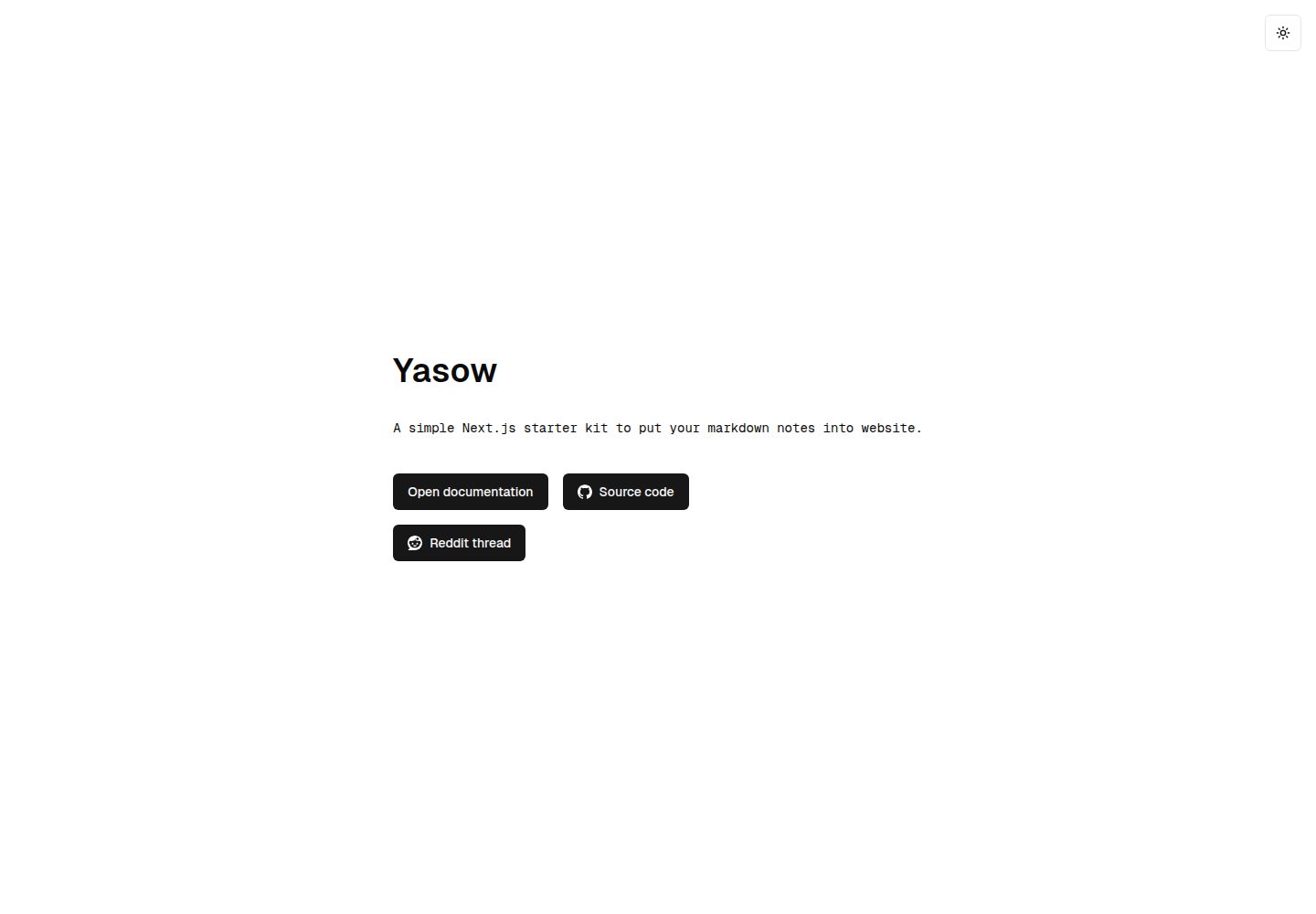 Yasow · 桌面端首页